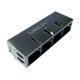 Multi-port RJ45 XFATM9-CLxu4-4MS 1x4 10/100Base-T Connector Shield W/LED