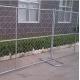 Secure galvanized movable fence temporary chain link fence panels