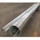 Dodecagonal Transmission Steel Pole Hot Dip Galvanized 5mm Thick Q460 90FT