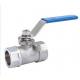 2PC Screwed End Ball Valve WCB Material 2000PSI Pressure Threaded End