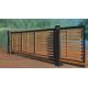 Residential Wooden Cladded Motorized Automatic Cantilever slide Gate