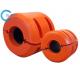 Water Poly Pipe Floats Buoyancy 150kg High For Floating Dredge Pipes