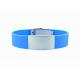 Personalized Road ID Medical Bracelet , Silicone ID Band With Engraved Clasp