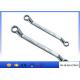 Double Offset Ring Steel Plum Spanner , Double Head Plum Wrench