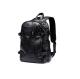 Durable Black Leather Business Casual Backpack Waterproof With USB Charging
