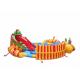 Plato PVC Inflatable Water Park With Pool Slide Double Needle Safe Stitching