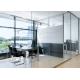 Lighting Partition Wall Glass , Glass Office Partition Systems