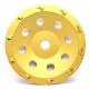 5& 7 PCD Diamond Grinding Wheel With Quarter Size PCD Segments For Concrete Floor Coatings Removing