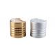 Ribbed Aluminum Cosmetic Bottle Caps Gold  Silver Disk Top Cap