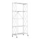 Collapsible 5 Tiers Metal Home Organizer Rack Shelf With Castors