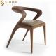 Multi Color Modern Solid Wood Dining Chairs Low Back 75cm Height