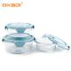 Storage Vacuum Food Container Borosilicate Glass Lunch Box Glass Vacuum Insulated Bento Box Container Outdoor
