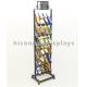 24 Bottle Wine Display Tower / Retail Shop Metal Wire Whiskey Rack 6 - Layer