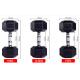 2.5kg  5kg 7.5kg 10kg Cast iron Black Rubber Coated Hex Fixed Dumbbell