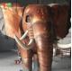 Mall Decoration Custom Made Animatronics Fiberglass Elephant Statue 4.5 meters