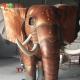 Mall Decoration Custom Made Animatronics Fiberglass Elephant Statue 4.5 meters