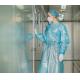 Chemical resistant surgical isolation gown disposable 2ply SPP lamination PE