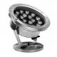Stainless Steel LED Underwater Lights IP68 18W 24V With Tempered Glass