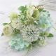 Outdoor Artificial Plastic Blue Hydrangea Silk Flowers Bouquet For Valentine'S Day
