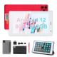 C idea 7 Inch Android Smart Tablets 8+512GB Quad Core WiFi Tablet HD Touch Screen CM513(Red)