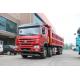Sinotruk Howo 8x4 380hp 12 Wheel Dump Truck 25 Cubic Meters With Good Fuction ,In Red Color