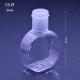Transparent 15 Port PET 30ml Antibacterial Hand Gel Big Bottle