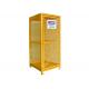 Manual Single Door Oxygen Cylinder Storage Cabinets 14 GA Steel Roof Material