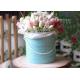 Paperboard Round Flower Box Rose Flower Bouquet Hot Stamping Fancy Eco - Friendly