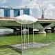 Singapore s First Floating Stainless Steel Sculpture with Rain Effect
