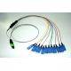 12 Fibers MPO-SC MTP MPO Fiber Patch Jumper Cable 0.9mm Cable
