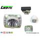 OLED Screen Waterproof Led Headlamp , Hard Hat Light Rechargeable Transparent Cordless