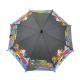 Christmas Pattern J Shape Handle 19*8K Kids Compact Umbrella