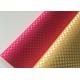 Silk Weave PVC Leather Fabric Plain Colorful Environmental Protection