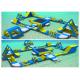 UV Resistant Reinforced 3000M Inflatable Water Parks , Inflatable Floating Aqua Park