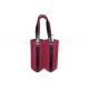 11.8x3.14x9.8'' Colorful Felt Fabric Bags Wine Packaging Reusable For Two Bottles