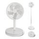 Freestanding Portable Foldable Fan 1240 RPM Rechargeable Table Fan With Led Light