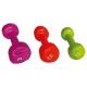 Eco Friendly Red Dumbbells With Vinyl Coated For Home Gym