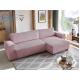 Hot Sale Living Room Furniture Comfortable High Elastic Sponge Pink Couch Modern Corner Sofa Bed
