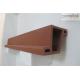 Red Terracotta Louvers Exterior Wall Cladding For Sunscreen Facade Decoration
