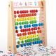 Arithmetic Abacus Wooden Math Toy Rainbow 7cm Wooden Counting Beads