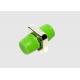 Green Color Multimode Fiber Optic Adapter FC-FC With Rectangular Flange