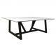 New Customized Stone Or Wood Top Black Stainless Steel  Living Room Coffee Table