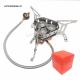 3-5 Kit Number Windproof Backpacking Stove for Camping and Hiking in Silvery Design