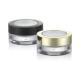 PS Material Structure 5ml Cosmetic Packaging Clear Amber Black Plastic Cream Jar with Lid