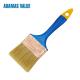 Blue Handle Plastic Handle Paint Brushes With Coffee Color Hair Material