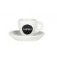 Porcelain Cappuccino Cups With Saucers 6 Ounce Specialty Coffee Drinks / Latte