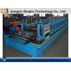 Blue Photovoltaic Supporter Slotted Metal Roll Forming Machine 380V / 50Hz / 3 Phase