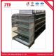 Cosmetic Supermarket Display Shelf With Acrylic Side Boards