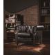antique style black arm sofa chair,#K602A