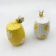 Flower And Bee Ceramic Salt And Pepper Shaker For Kitchen Accessories Home Decoration